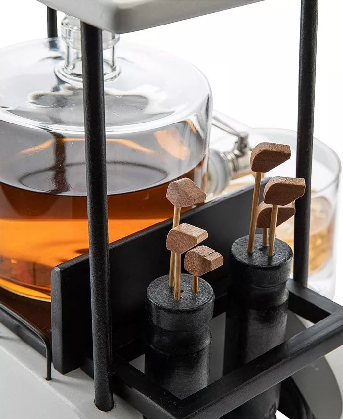 The Wine Savant | Golf Cart Whiskey Decanter & Ball glasses