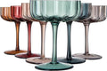 The Wine Savant | Muted Colored Flower Coupes Set of 6