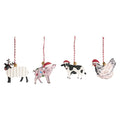 Tin Farm Animal Ornaments, Assorted Styles