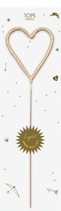 Tops 8 Inch Golden Heart Sparkle Wand