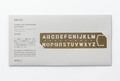 TRAVELER'S COMPANY Alphabet Brass Bookmark is the perfect accompaniment for your regular size TRAVELER'S notebook.