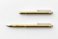 The TRAVELER'S COMPANY BRASS FOUNTAIN PEN has received a couple of changes this year- the clip is now a matte finish instead of a bright, mirror finish.