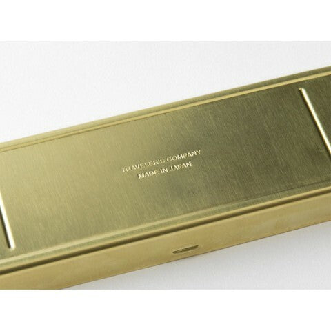 Traveler's Company Brass Pen Case is made in Japan.