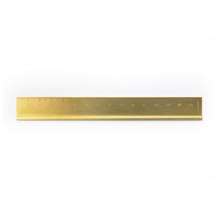 Unpackaged  TRAVELER'S COMPANY Brass Ruler, a great accessory for your TRAVELER'S notebook.