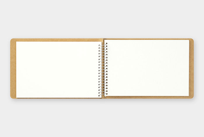 Spiral binding allows notebook to lie flat during use.
