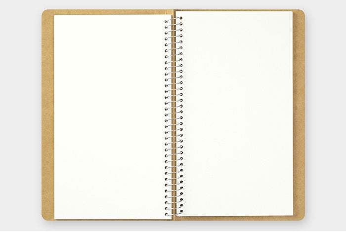 The Traveler's Company Spiral Ring Watercolor Notebook has 20 sheets (40 pages) of heavyweight paper ready for your paint, pen, pencil, photographs, postcards, or any ephemera from your travels.