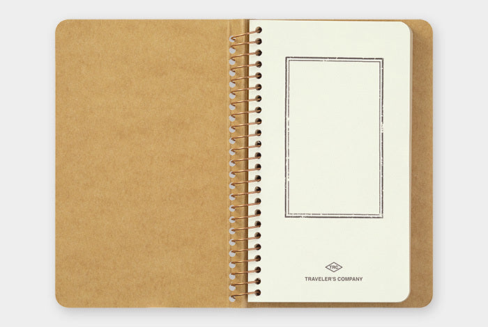 TRAVELER'S COMPANY SPRIAL RING NOTEBOOK has 80 sheets (160 pages) of fine DW Kraft paper.