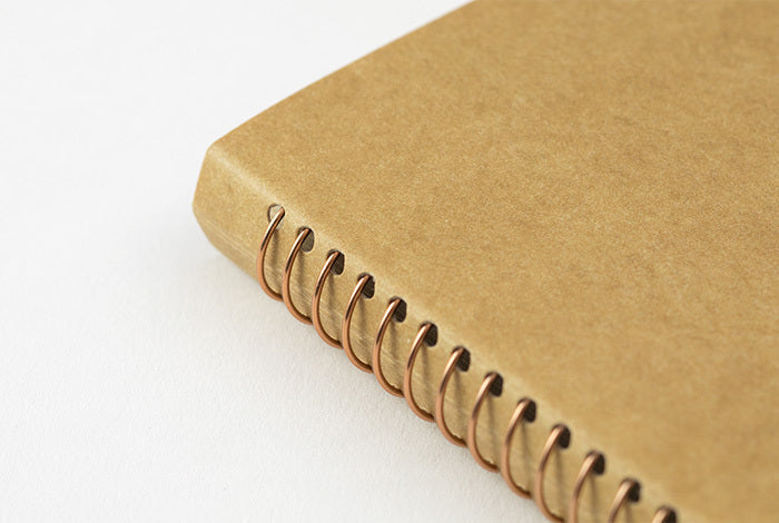 TRAVELER'S COMPANY SPRIAL RING NOTEBOOK- Blank Kraft Paper- Vertical A6 Slim