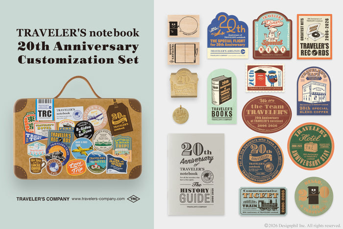 TRAVELER'S notebook 20th Anniversary Customization Set - SOLD OUT