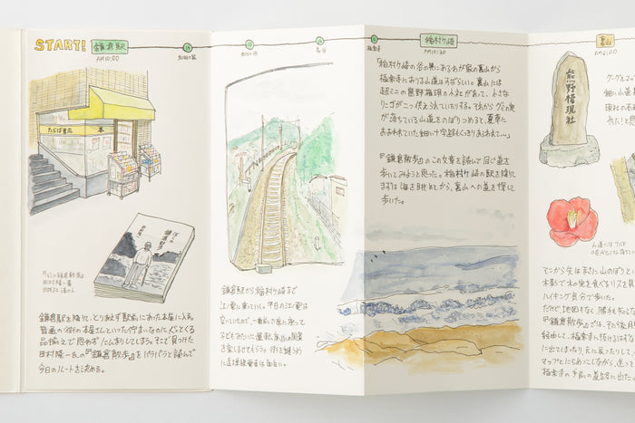 TRAVELER'S notebook Accordion Fold Paper notebook in regular size is now a standard item!