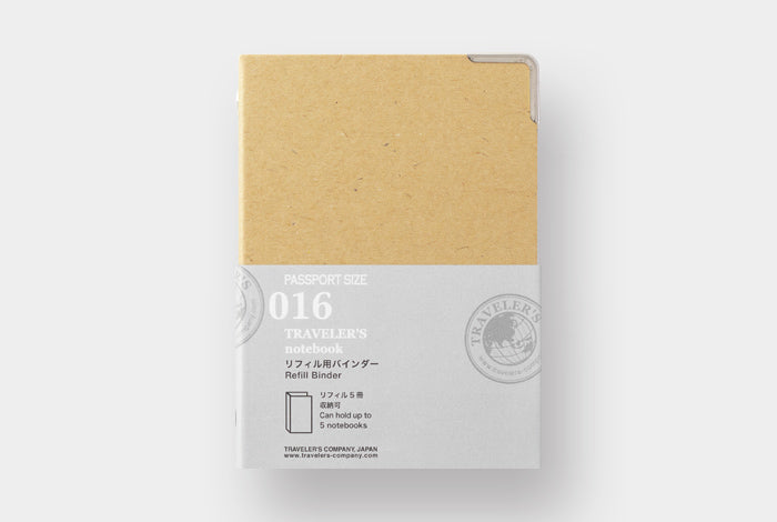 Now Passport Traveler's Notebook users have a way to store their full refills. The new Passport Size Storage Binder holds up to 5 passport size refills.