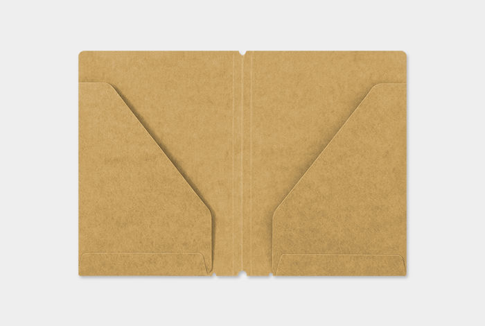 TRAVELER'S notebook Refills- Passport Size- Kraft File makes your notebook more versatile.