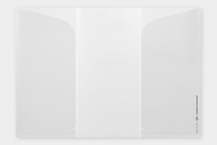 Use the Traveler's Notebook Three-Fold File to store your boarding passes, hotel information, or anything you may need quick access to.