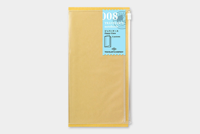 Midori Traveler's Notebook Refill- Regular Size-  Zipper Pocket makes your notebook much more practical.