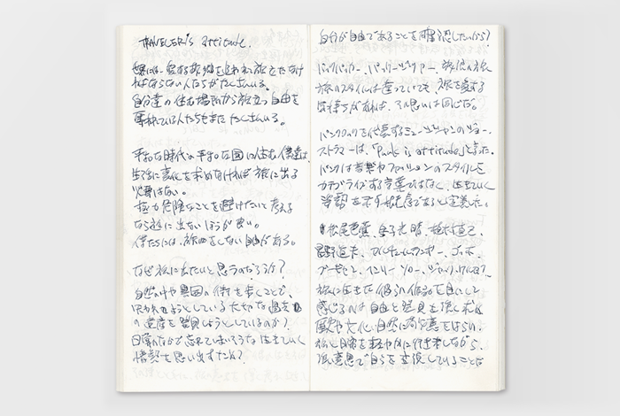 Use this notebook for everyday journaling in your Midori Traveler's Notebook.