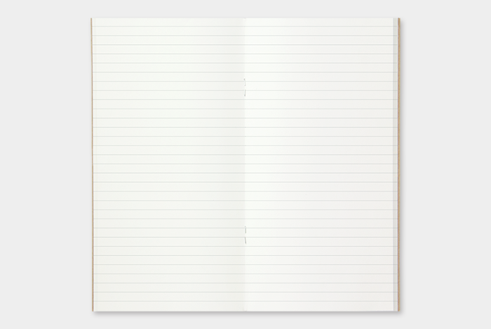 The lined notebook is made of high quality paper.