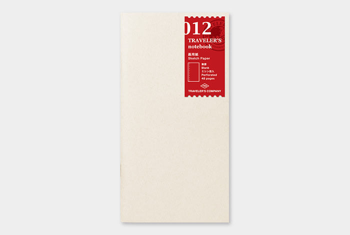 TRAVELER'S notebook Refill Sketch Notebook allows you to sketch wherever you go!