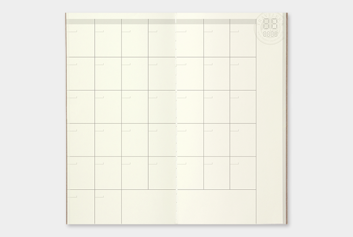 Use the Monthly Planner Diary in your TRAVELER'S notebook to keep track of your life.