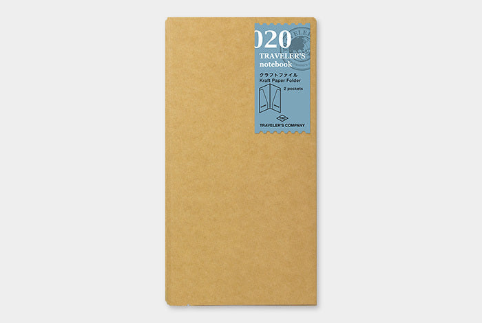 The TRAVELER'S notebook Regular Size Kraft File makes your notebook much more versatile.