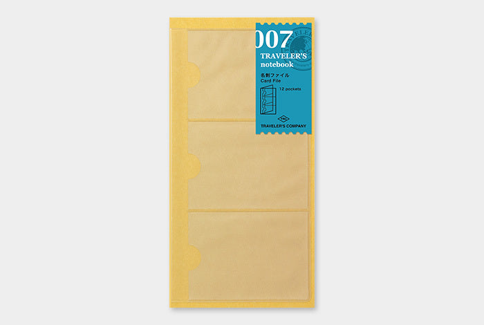 TRAVELER'S notebook Refill- Regular Size- Card File allows you to further customize your TRAVELER'S notebook.