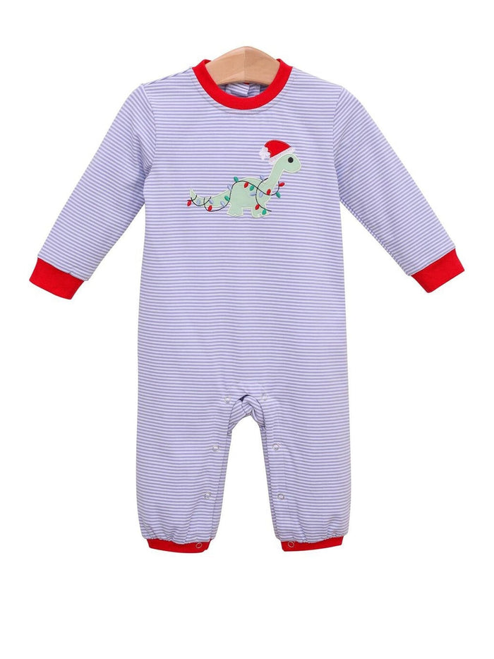 Trotter Street Kids | Christmas Dino Romper, Assorted Sizes