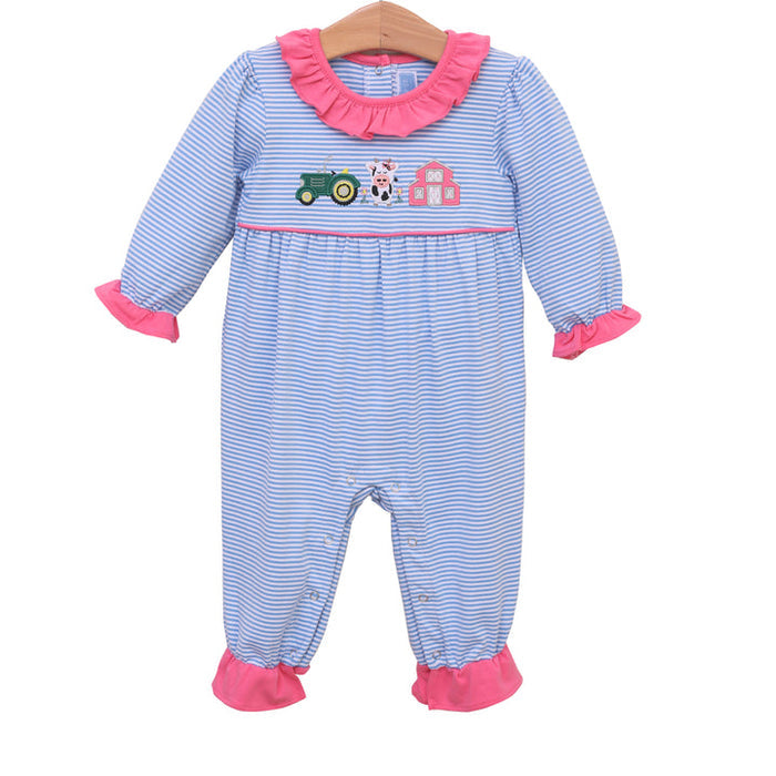 Trotter Street Kids | Farm Ruffle Romper, Assorted Sizes