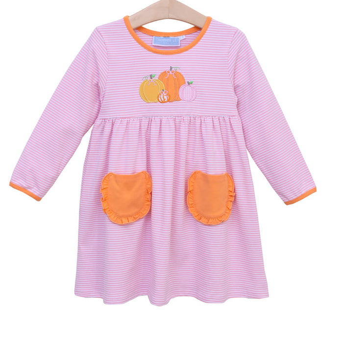 Trotter Street Kids | Pumpkin Patch LS Dress, Assorted Sizes