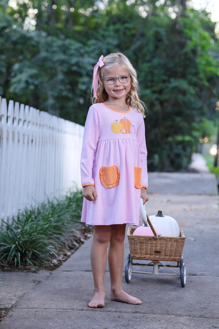 Trotter Street Kids | Pumpkin Patch LS Dress, Assorted Sizes