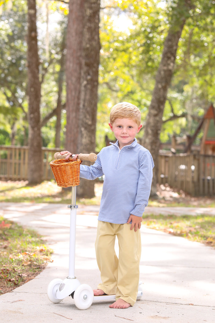 Trotter Street Kids | Tucker Pullover, Slate Blue Stripe, Assorted Sizes
