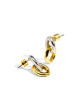 Two-Tone Double Link Earrings
