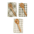 Two's Company - Dish Towel & Wooden Spoon