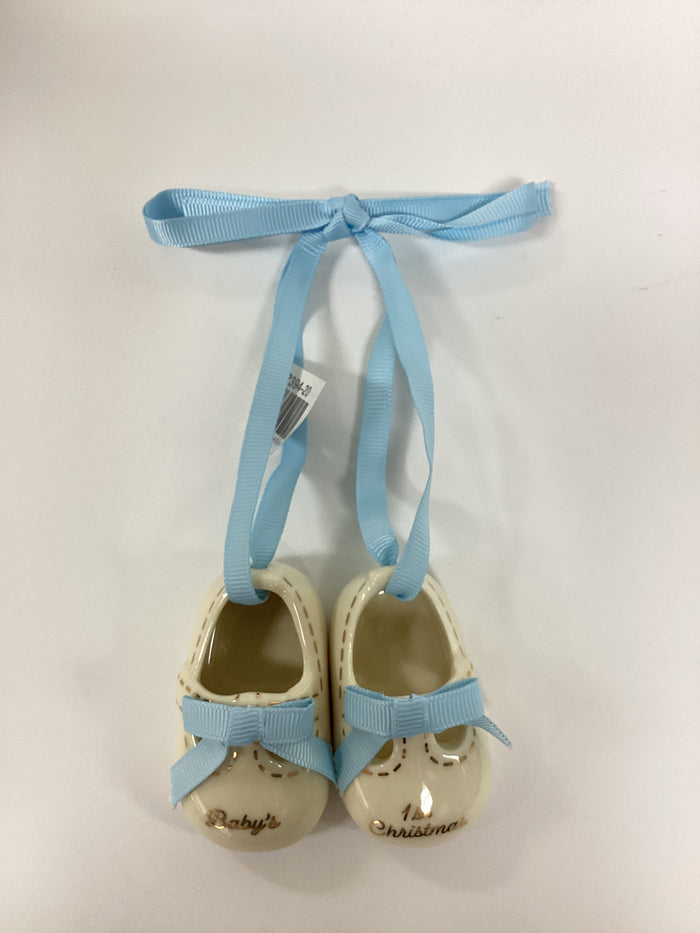 Two's Company | Baby's First Christmas Pair of Shoes Ornament, Assorted Colors