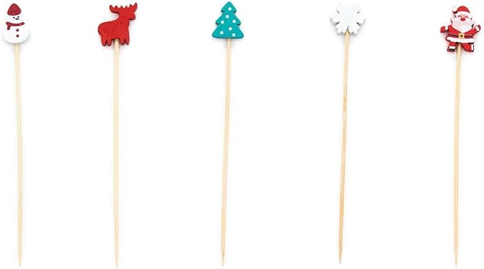 Two's Company | Christmas Cocktail Hour Picks, Assorted Styles