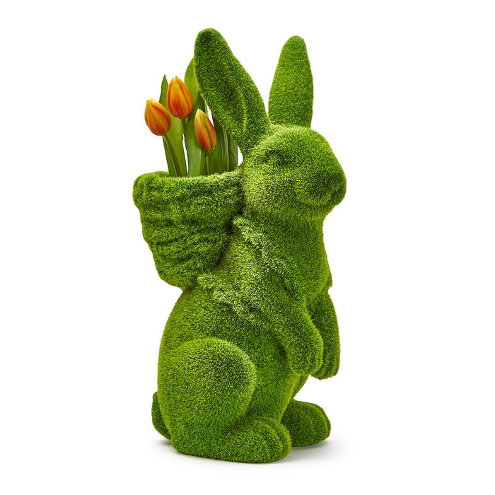 Two's Company| Faux Moss Easter Bunny w\Basket