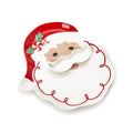 Two's Company | Santa Platter with Removeable Mustache Dipping Bowl