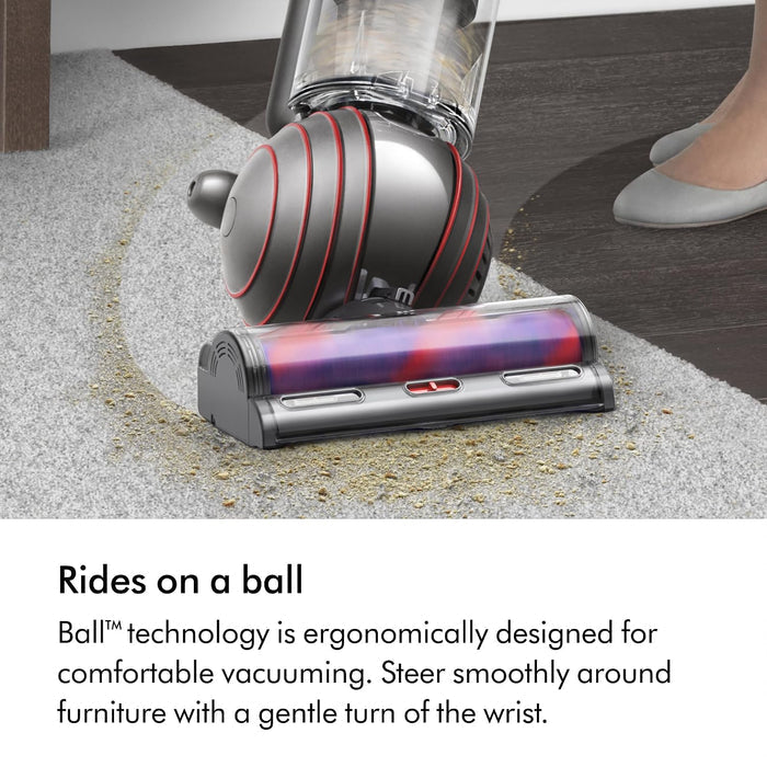 Upright Bagless Vacuum Cleaner 700W Self-Detangling Pet Hair Nickel/Silver