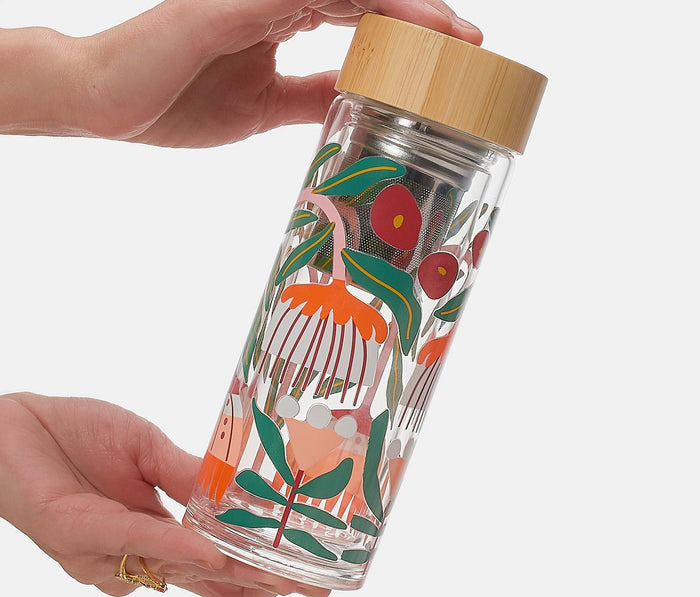 Danica studio glass Venus double glass infuser bottle - Lollygag