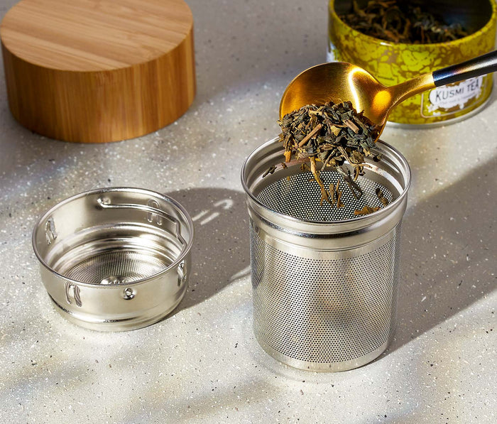 glass double glass stainless infuser bottle - Lollygag