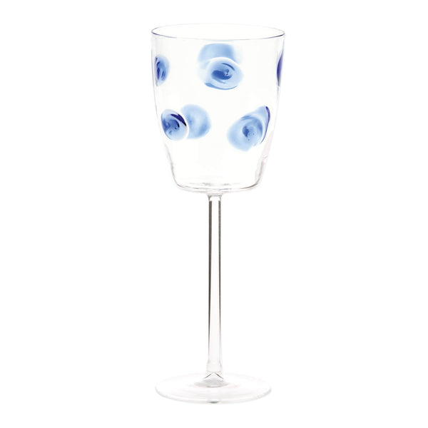 Vietri | Drop Blue Wine Glass