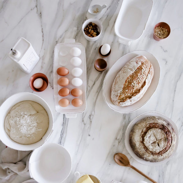 Vietri | White Lastra Olive Oil Can