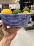 Viva by Vietri | Santorini Stripe Medium Footed Serving Bowl