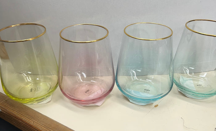 Viva | Rainbow Stemmless Wine Glasses