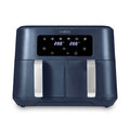 Vortx 8.5L Dual Basket Air Fryer With Dual Cook Function 2400W Midnight Blue Chrome