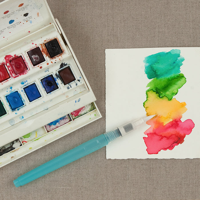 Great for blending watercolor pencils, for use with watercolor sets, or gouache.