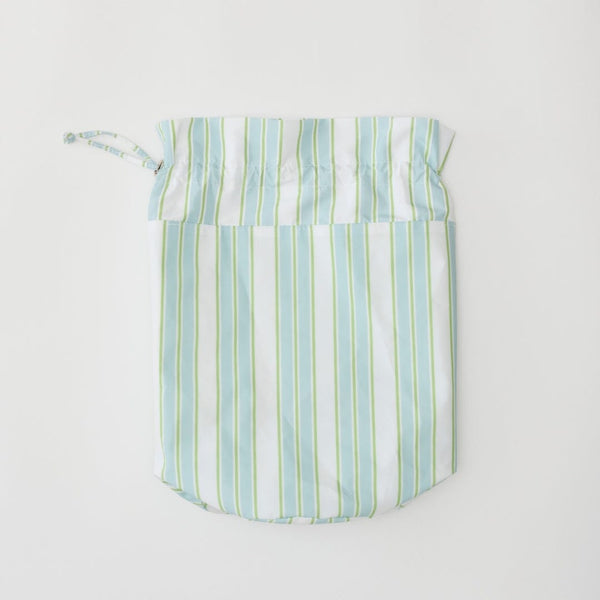 Wet Bag, Green Blue Stripe