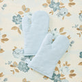 Women's Oven Mitt Blue and White Striped