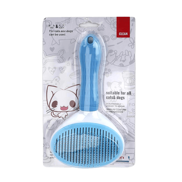 Wooflix Self Cleaning Slicker Hair Brush for Dogs
