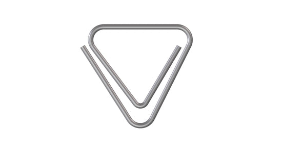 Triangular shaped paper clips- "Fermangoli"!